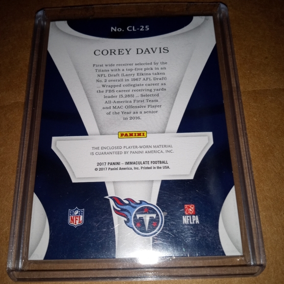 Corey Davis x2 Immaculate/#7 pick 1st round 2017!! - Picture 12 of 12